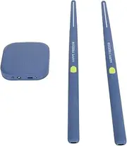 Virtual Electronic Drum Set, 3D Motion Sensing Technology Portable Drum Sticks with Sound Converter, 8 Sounds Effects RGB Air Drum Sticks Practice Tool for Adults, Kids (Blue)