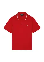 Emporio Armani Kids Logo Jersey Polo Shirt - Red - 10YR (10 Years) 10YR (10 years)