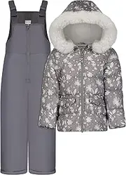 [OshKosh B'Gosh] Osh Kosh Girls' Toddler Ski Jacket and Snowbib Snowsuit Outfit Set