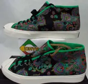 Mens 13 Converse JP Jack Purcell Mid Black Bright Green Shoes MSRP$120 169625C