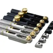 1 set stainless steel headless bridge/single scalloped fret guitar 6/7/8 strings