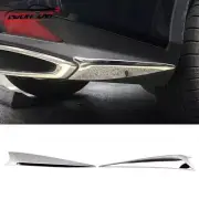 Chrome Steel Rear Bumper Diffuser Guard Strip Trim For Lexus RX350 450h 2020-22 (for: Lexus)