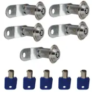 5x Cam Lock 27mm Length For Pinball Machine Arcade Cabinet Door Cupboard Lock a