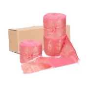 3pcs Chiffon Ribbon, 1"x5 Yard Silk Ribbon, Light Orange Glitter Fabric Ribbon