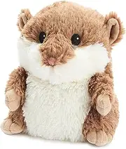 Warmies Plush Brown Hamster Microwavable Wheat Bag, Weighted Plush Teddy Lightly Scented with French Lavender, Microwavable Heat Pad Suitable for All Ages