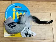 JW Pet Cataction Catnip Black And White Bird Cat Toy New