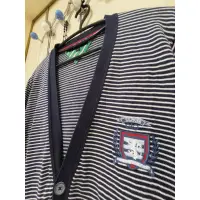 在飛比找蝦皮購物優惠--Tommy Hilfiger-  學院風橫條  開襟外套/