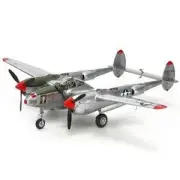 Lockheed P-38J Lightning 1/48 Scale Model Kit US Army, Assembled, Takeya