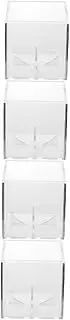 VANZACK Baseball Display Holder 4pcs Box Baseball Display Box Tennis Acrylic Anti-uv Acrylic Baseball Container