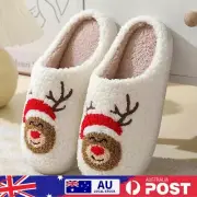 Christmas Furry Slippers Cozy Elk Plush Closed Toe Slippers Household Supplies