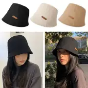 Foldable Bucket Hat Cotton Fisherman Cap Fisherman's Hat Women Girls