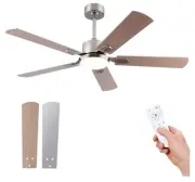 52 Inch Ceiling Fans with Lights and Remote,Low Profile Modern Ceiling Fan