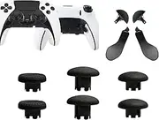 10in1 Edge Controller Thumbsticks Paddles Replacement for PS5 Dualsense Edge Controller, Paddles for PS5 Dualsense Controller, Thumbsticks Analog Joystick for PS5 Dualsense Edge Controller(Black)