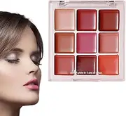 Lip Pallete,Lipgloss Sets For Women | Moisturizing Long-Lasting Matte Plumper 9 Colors For Everyday Wear Party Makeup Teen Makeup