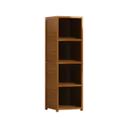 Bamboo Shelf Bookcase Display Storage Rack Stand