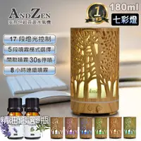 在飛比找PChome24h購物優惠-ANDZEN 日系風格超音波負離子水氧機AZ-1802(七彩