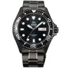 【ORIENT 東方錶】官方授權T2 200m潛水機械錶 鋼帶款 黑色-錶徑41.5mm(FAA02003B)