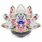 Feng Shui Crystal Lotus - Multicolor Glass Lotus for Positive Energy & Good Luck