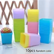 Small Basin Square Plastic Flower Pot Succulent Plant Trays DIY Home Decor Set