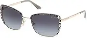 [GUESS] GU00218 32B Shiny Pale Gold 57/18/140 Women's Sunglasses, 32b Shiny Pale Gold, 57/18/140