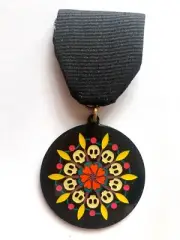 COOL!_Fiesta San Antonio_Flower of Skulls Large Medal