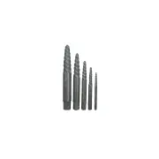 SP Tools 5Pcs Screw Extractor Set - Screw Type Remove Broken Studs Cr-Mo Steel