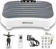 Vibration Plate Exercise Machine, Power Waver Vibration Plate Platform for Lymphatic Drainage Whole Body Vibration Plate Machine Helps Weight Loss Shaping 330lbs