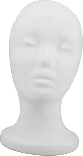 VICASKY Foam Mannequin Head for Wigs Durable Display Model for Hat Stand and Wig Styling Lightweight and Portable Design for Home and Salon Use User Friendly