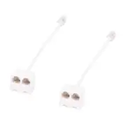 2pcs 6P4C RJ11 Dual Female to Male Telephone Cable Splitter Adapter D5F95071
