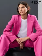 Pink Tailored Blazer with Linen (AM2175) | $94