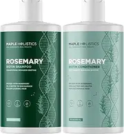 Biotin Rosemary Shampoo and Conditioner Set - Vegan Sulfate Free Biotin Shampoo and Conditioner Set Hair Growth Complex with Volumizing Rosemary Essential Oil for Fine Weak & Dull Hair