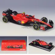 1/24 2023 Ferrari SF-23 #55 Carlos Sainz Diecast Model Car Metal Vehicle Gifts