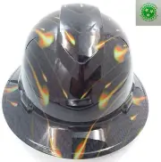 New Custom PYRAMEX(Full Brim) Hard Hat HONEYCOMB CARBON see store best selection