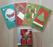 1 box of 12 Christmas Cards w/ envelopes 4 Jumbo xmas cards variety bundle NEW