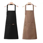 Adjustable Work Apron Neck Strap Waist Tie Kitchen Cooking Bib Apron Men Women