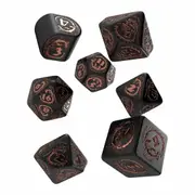 Dragons Black & Copper Modern 7 Dice Set