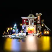 Led Lighting Kit for Winter Village Fire Station - Compatible with Lego 10263