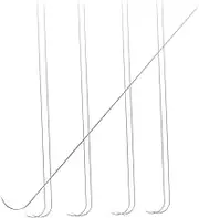 JEWEDECO 9pcs Bead Needles Durable Threading Tools for DIY Craft Projects for Beading Embroidery and Jewelry Making for Multi Strand Necklaces and Bracelets