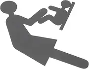 VANZACK Infant Room Guiding Signs Toilet Signs Restroom Identification Plate Washroom Decor Home Hotel Signage