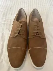 BRAND NEW Stacy Adams Men’s Size 10.5 M Sand Suede Wilcox Oxford Dress Shoes