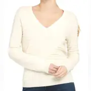 Theory plans zebra wool blended V-neck pullover size P