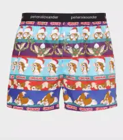 NEW PETER ALEXANDER MENS GREMLINS XMAS CHRISTMAS BOXER PJ SHORTS XL RRP$59.95