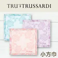 在飛比找樂天市場購物網優惠-【沙克思】TRUSSARDI 填色薔薇布邊刺繡小方巾 特性：