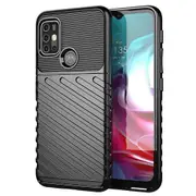 For Motorola Moto G30 Case Rugged Shockproof Heavy Duty Anti Slip Protective Armor Case Cover (Black)