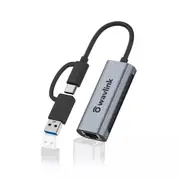 2.5G USB C Ethernet Adapter USB A Network Adapter Laptop RJ45 Adapter