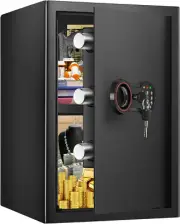 49.8cm (H) 2.8 Cub Large Home Safe , Steel Home Security Saf