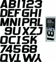 Hardline Products BLK700EC Solid Black Factory Matched Registration Number Kit