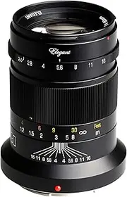 Elegant 90mm F2.4 Full Frame Lenses for Nikon Z Mount Mirrorless Camera Z6 Z7 (Black)