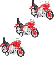 Gogogmee 3pcs Pull Back Motorcycle Vehicle Toys Car Vehicles Toys Motor Bike Motorcycle Miniature Motorcycle Toy Educational Plaything Inertia Plaything Mini Vehicle Toy Plastic