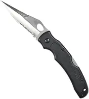 Belmont MP-287 Folding Hunter Knife, Black, Silver Blade